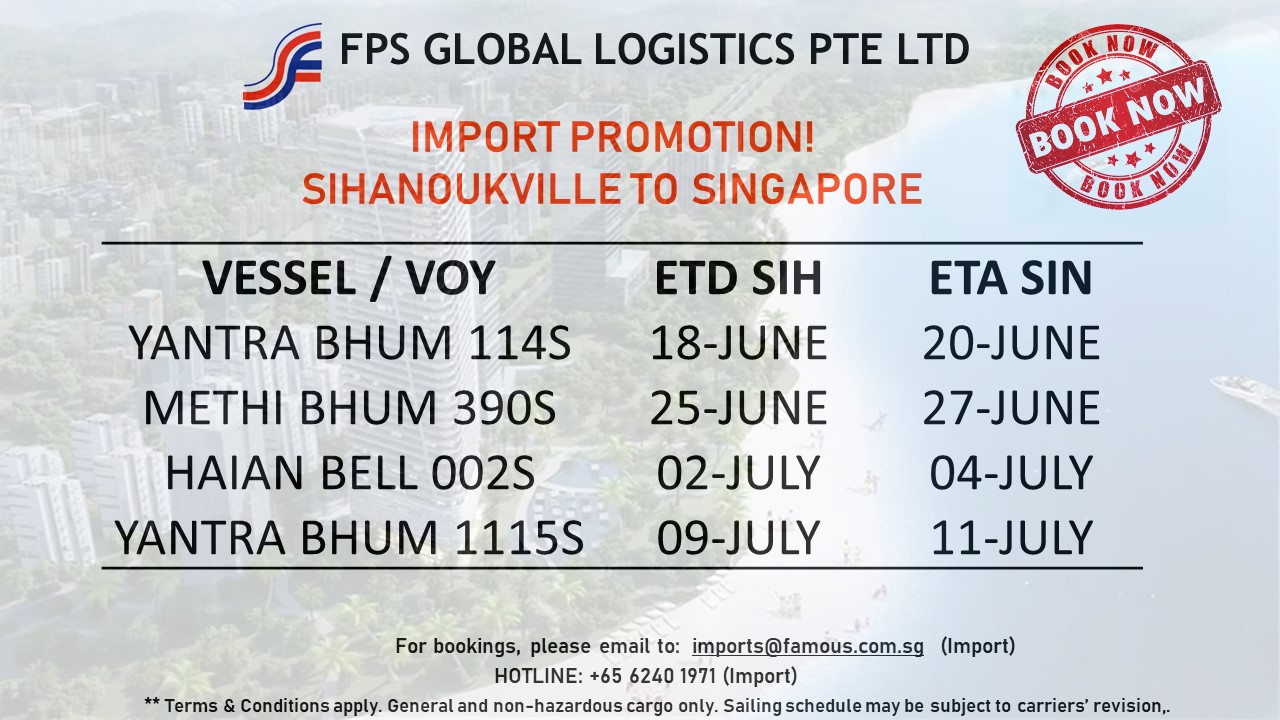Vessels Schedule FPS Global Logistics